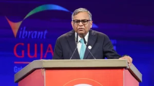 N. Chandrasekaran at Gujarat Vibrant summit 2024